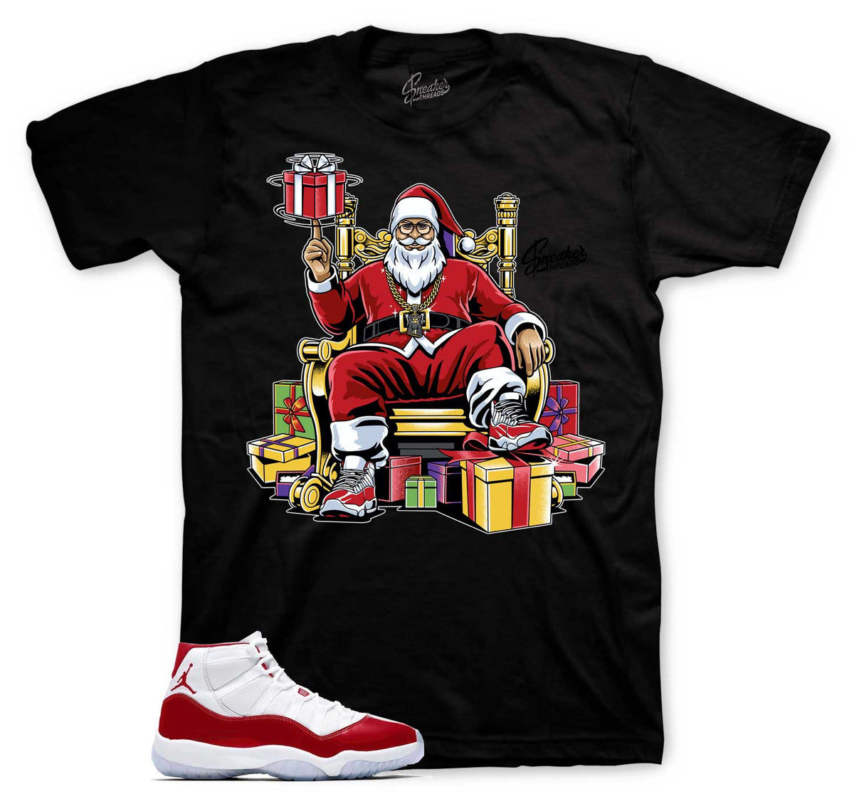 Retro 11 Cherry Santa Wish Shirt