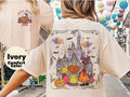2-sided Disney Hocus Pocus Halloween shirt, Disney Minnie Daisy Clarabelle Cow Sanderson Sisters Magic Kingdom Spooky Trip Shirt