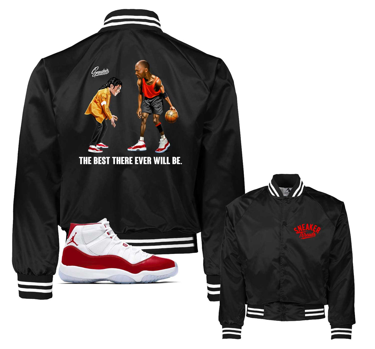 Retro 11 Cherry The Best Satin Jacket