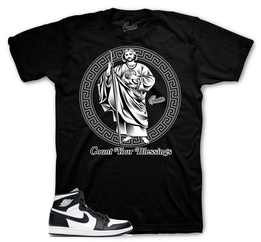 Retro 1 Black White St. Jude Shirt