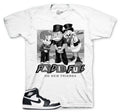 Retro 1 Black White No New Friends Shirt