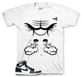 Retro 1 Black White Raging Face Shirt