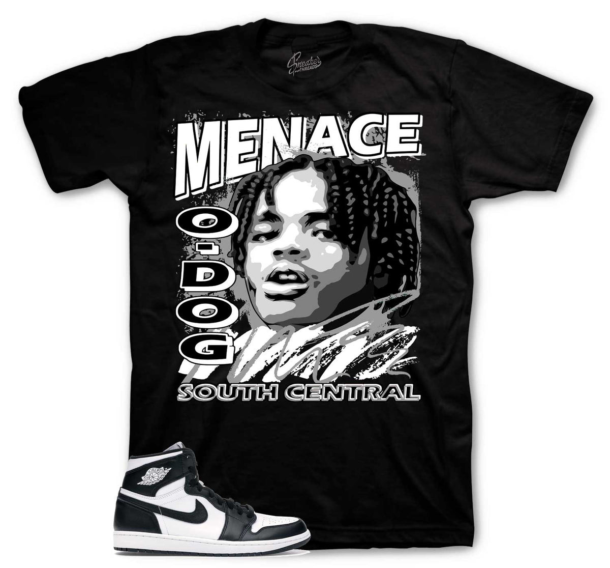 Retro 1 Black White Nineties Shirt