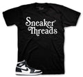 Retro 1 Black White ST Made Shirt