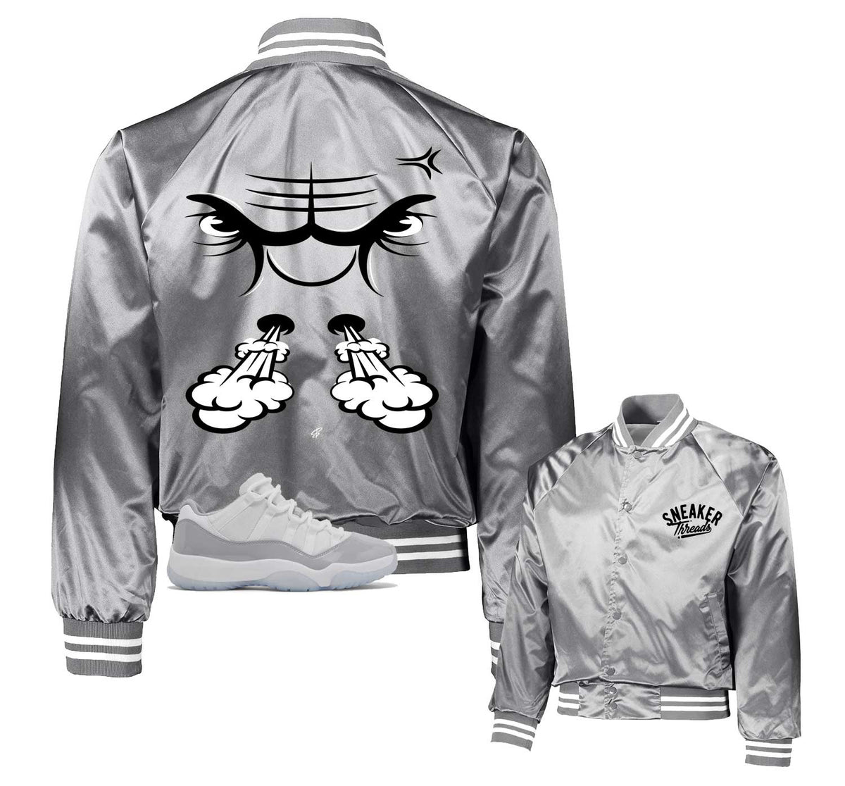 Retro 11 Cement Grey Raging Face Jacket