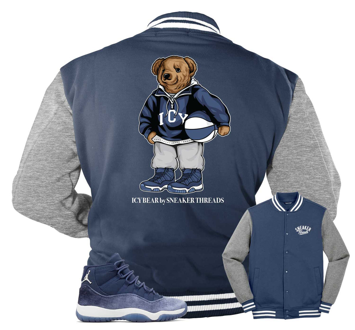 Retro 11 Midnight Navy Icy Bear Jacket