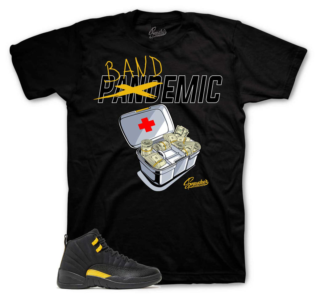 Retro 12 Black Taxi Bandemic Shirt