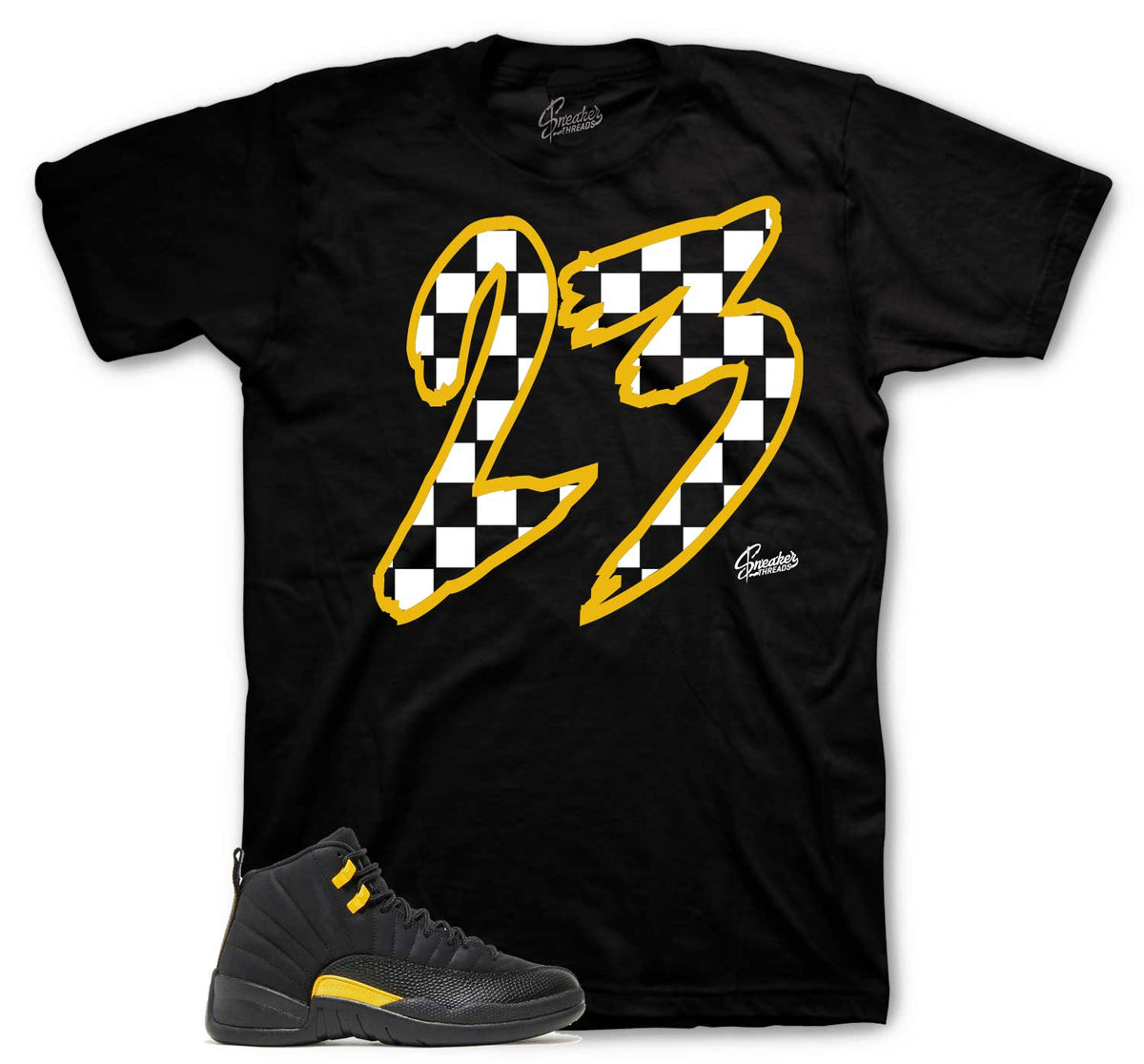 Retro 12 Black Taxi Checkered Shirt