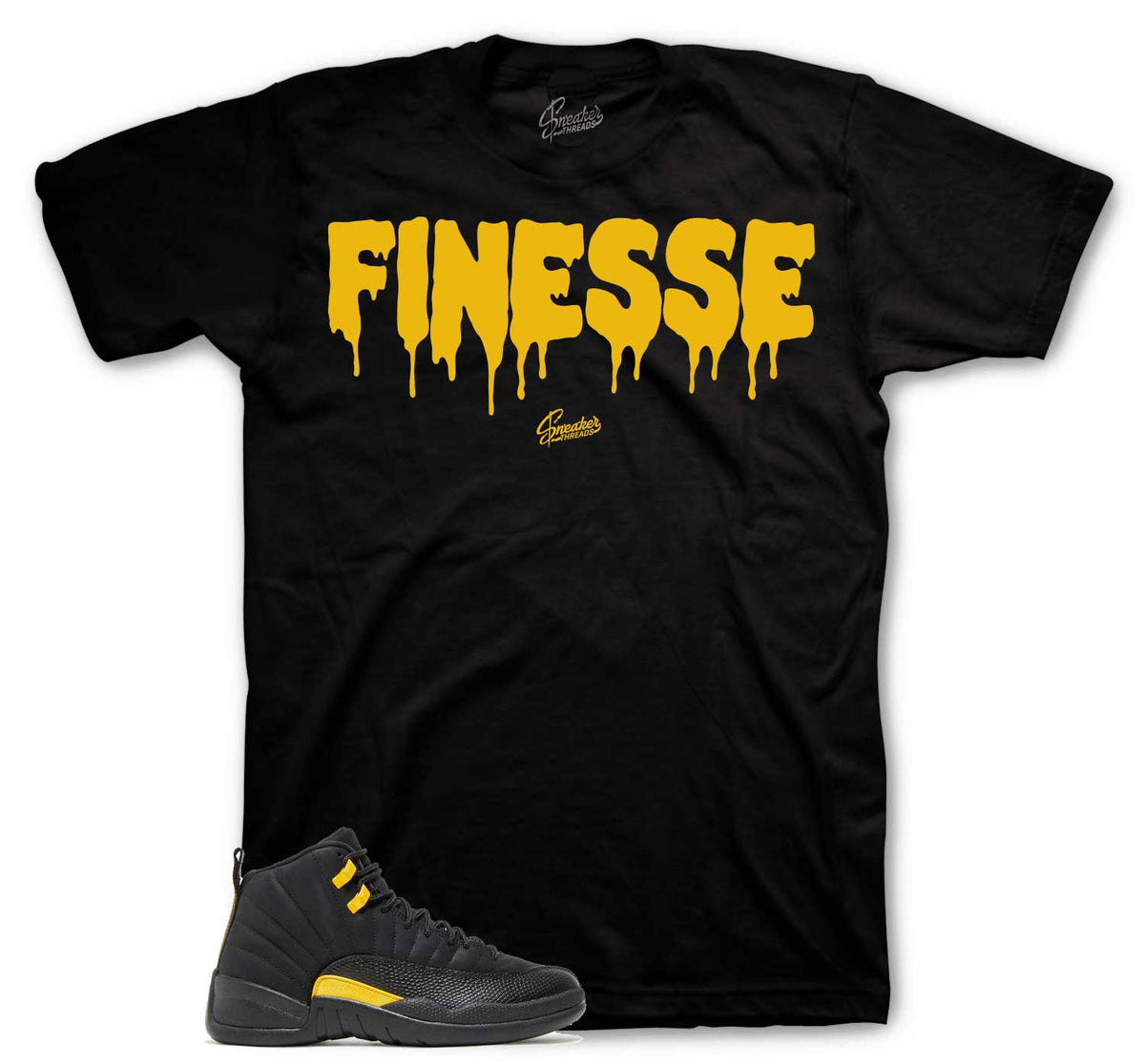 Retro 12 Black Taxi Finesse Shirt