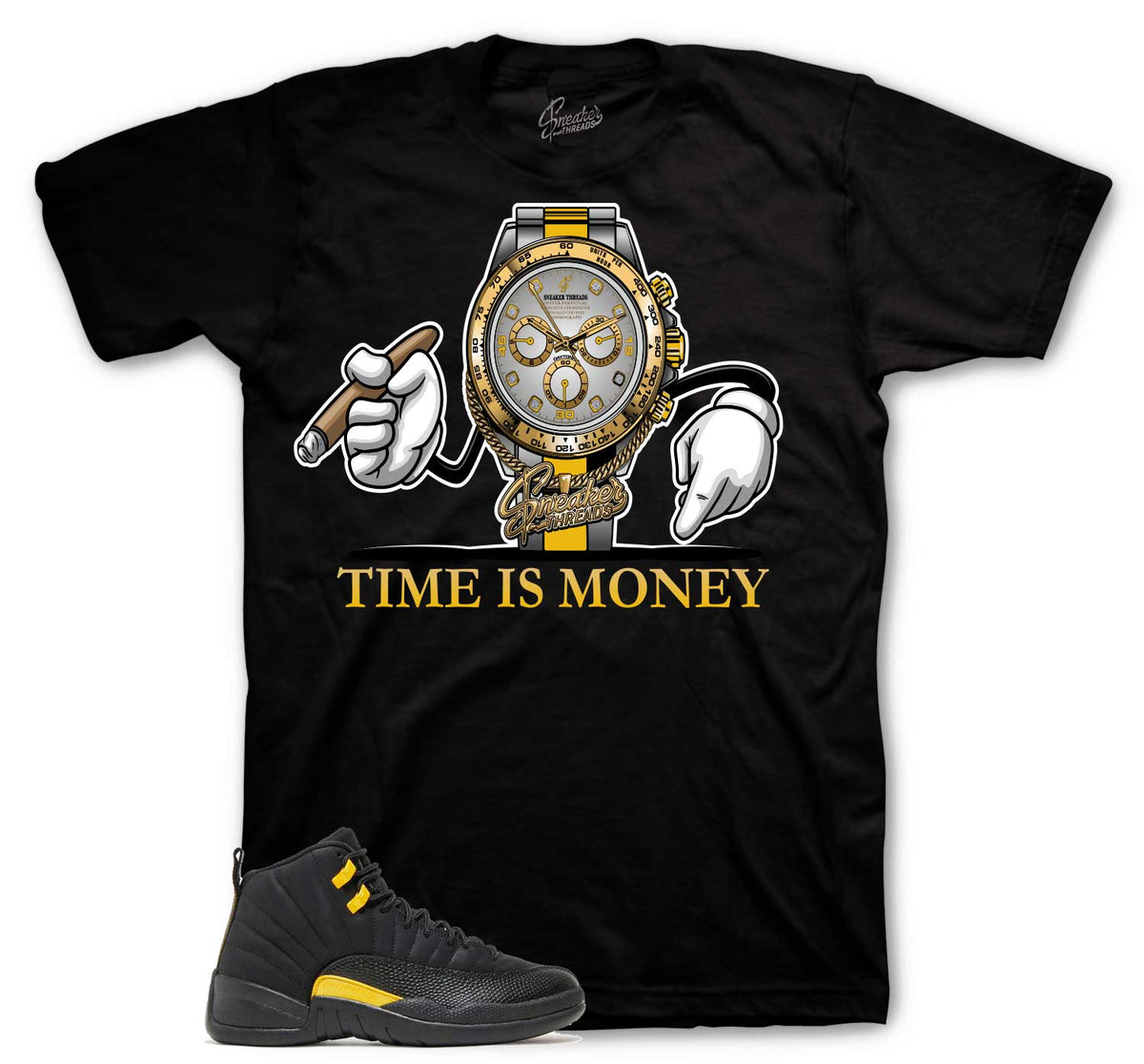Retro 12 Black Taxi Time is money Shirt