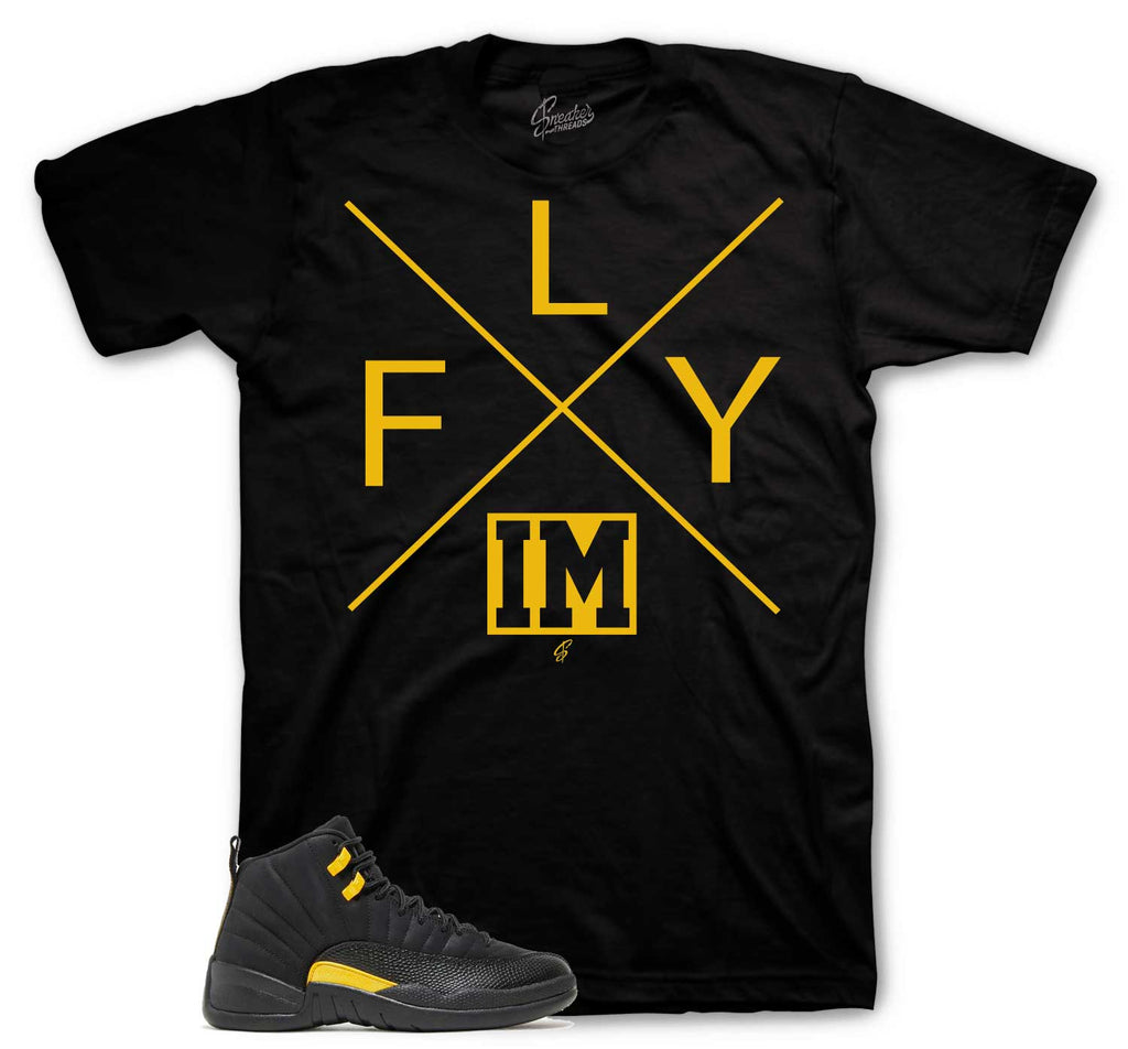 Retro 12 Black Taxi Im Fly Shirt
