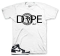 Retro 1 Black White Dope Hands Shirt