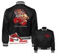 Retro 1 Lost and Found Fly Bear Satin Jacket