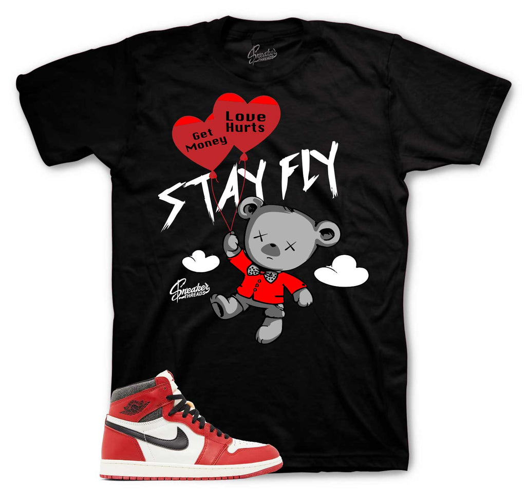 Retro 1 Lost and Found Money Over Love Shirt