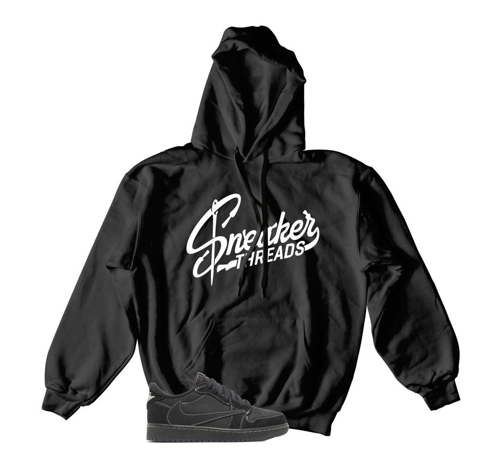 Retro 1 Black Phantom ST Logo Hoody