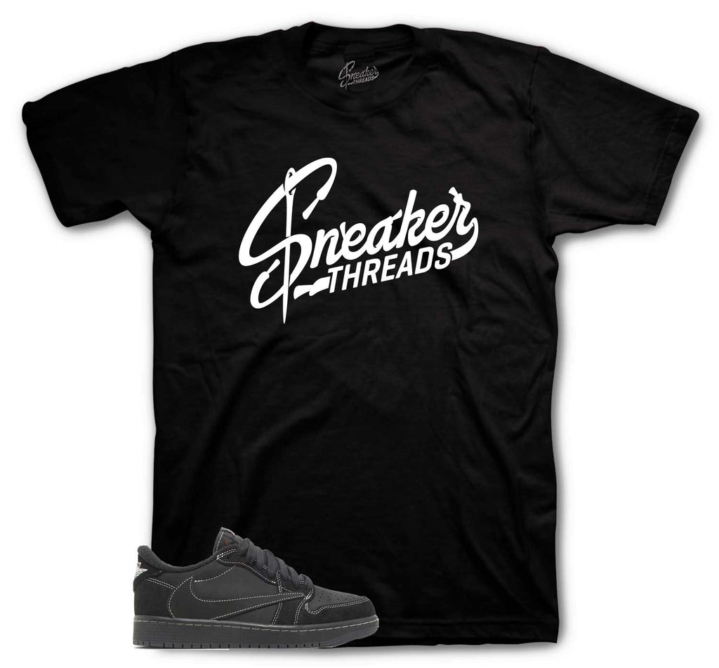 Retro 1 Black Phantom ST Logo Shirt