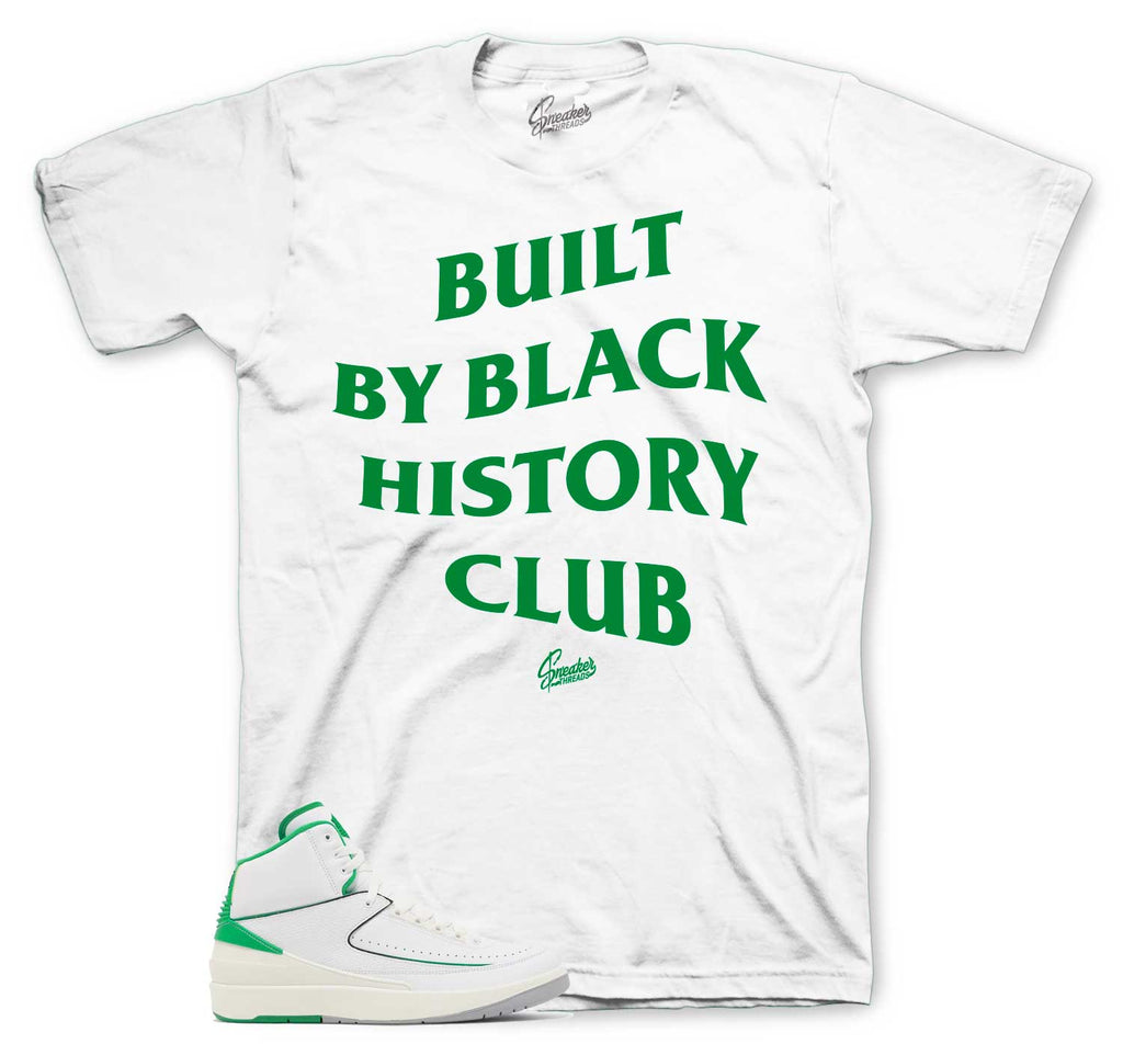 Retro 2 Lucky Green Black History Club Shirt