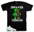 Retro 4 SB Pine Green Play Bear Shirt