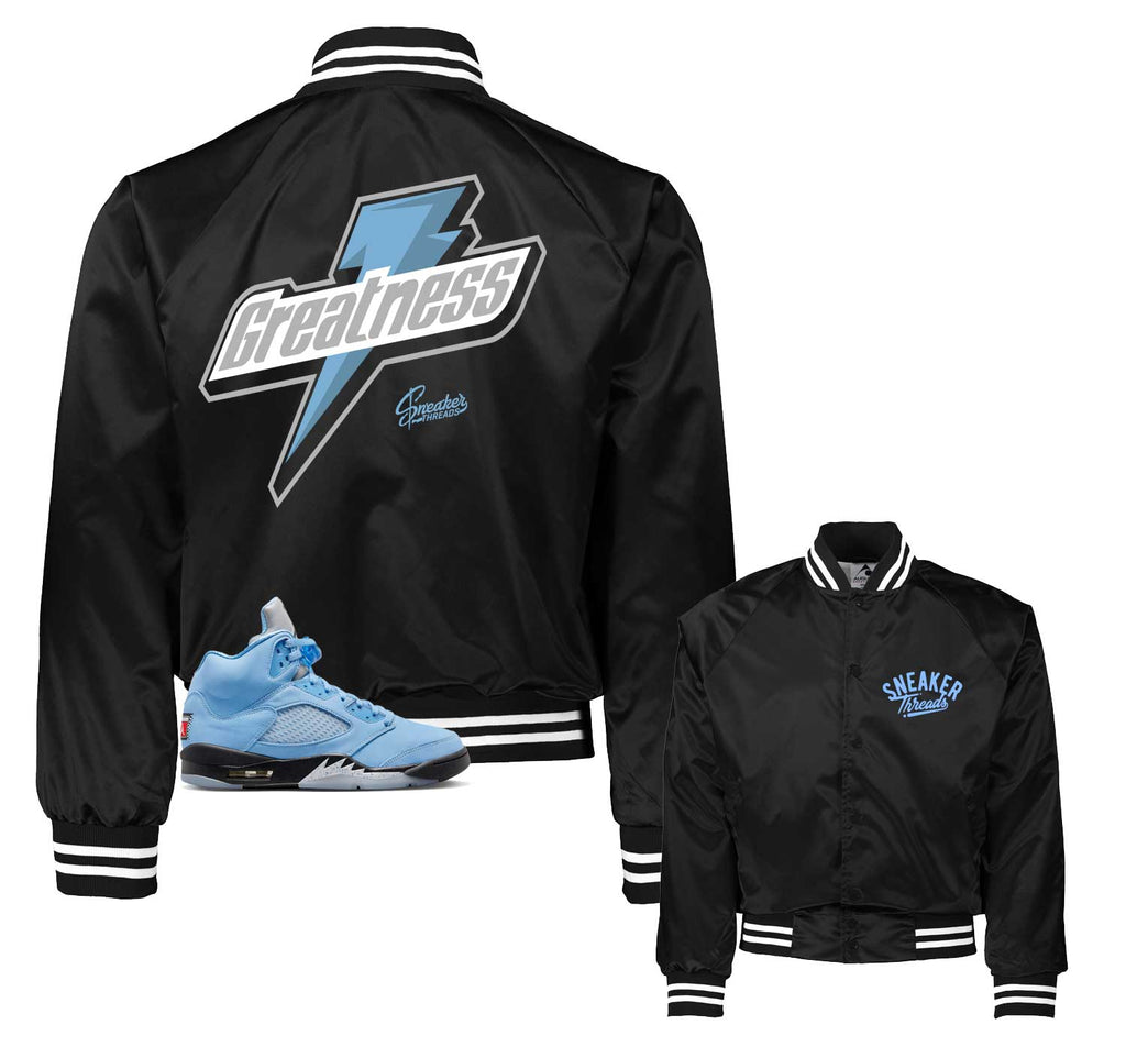 Retro 5 University Blue Greatness Satin Jacket