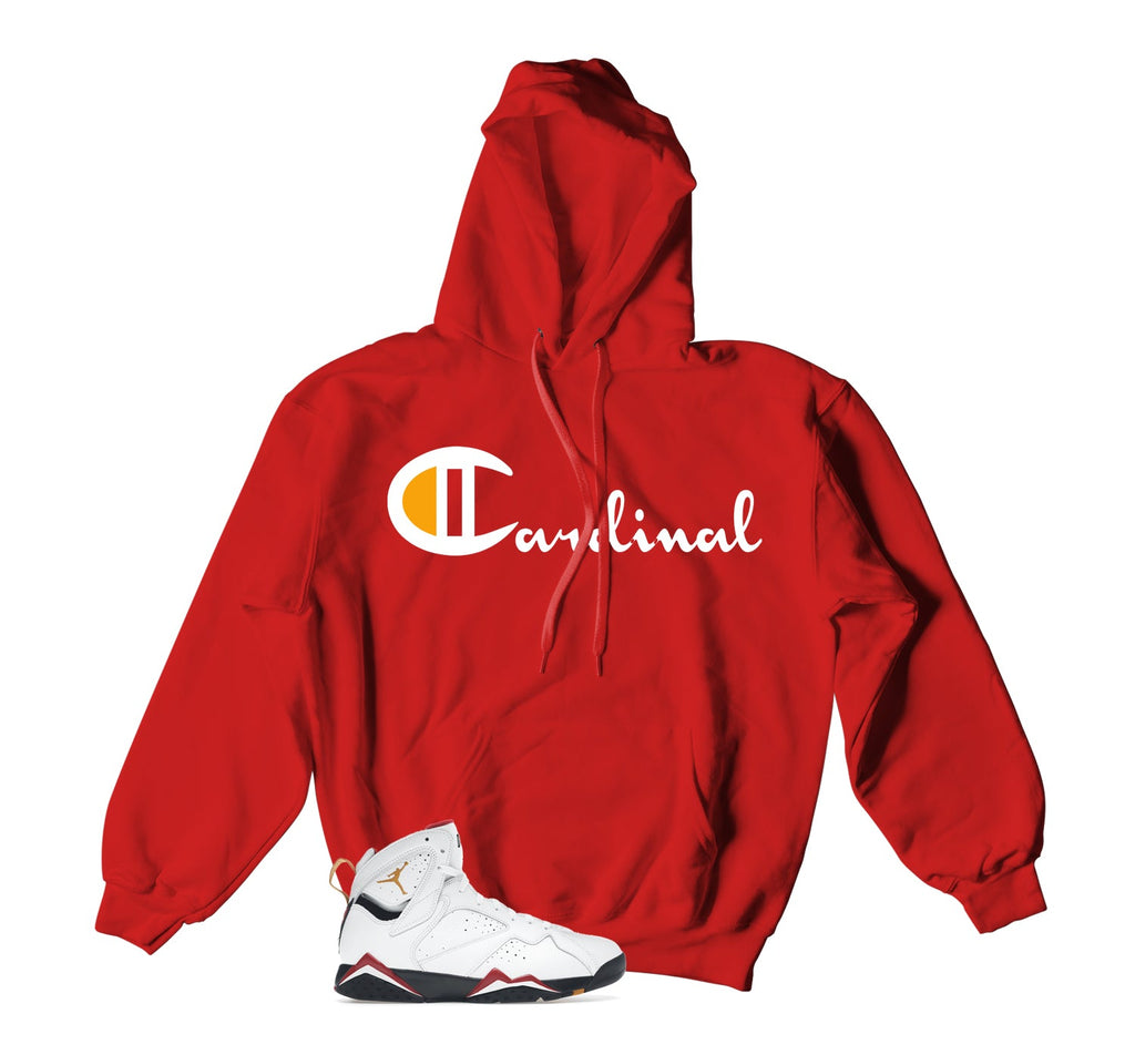 Retro 7 Cardinal Script Hoody
