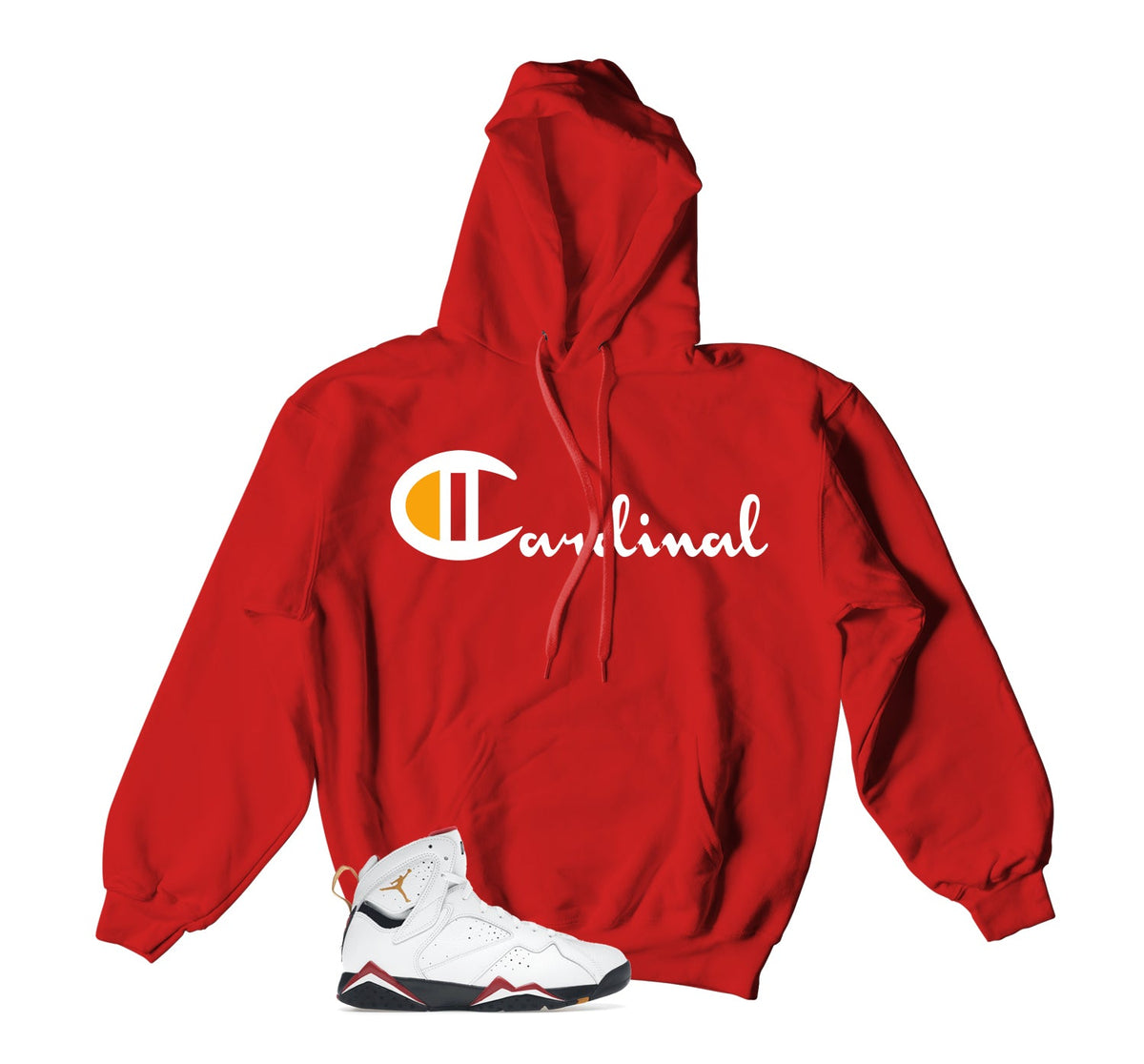 Retro 7 Cardinal Script Hoody