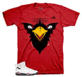 Retro 7 Cardinal Fly Face Shirt