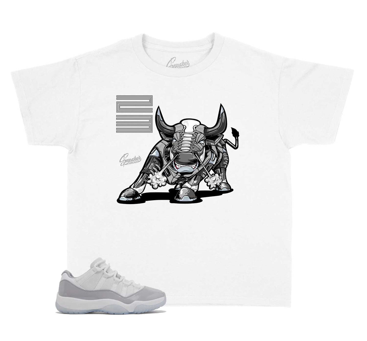 Kids - Cement Grey 11 Bull Shirt
