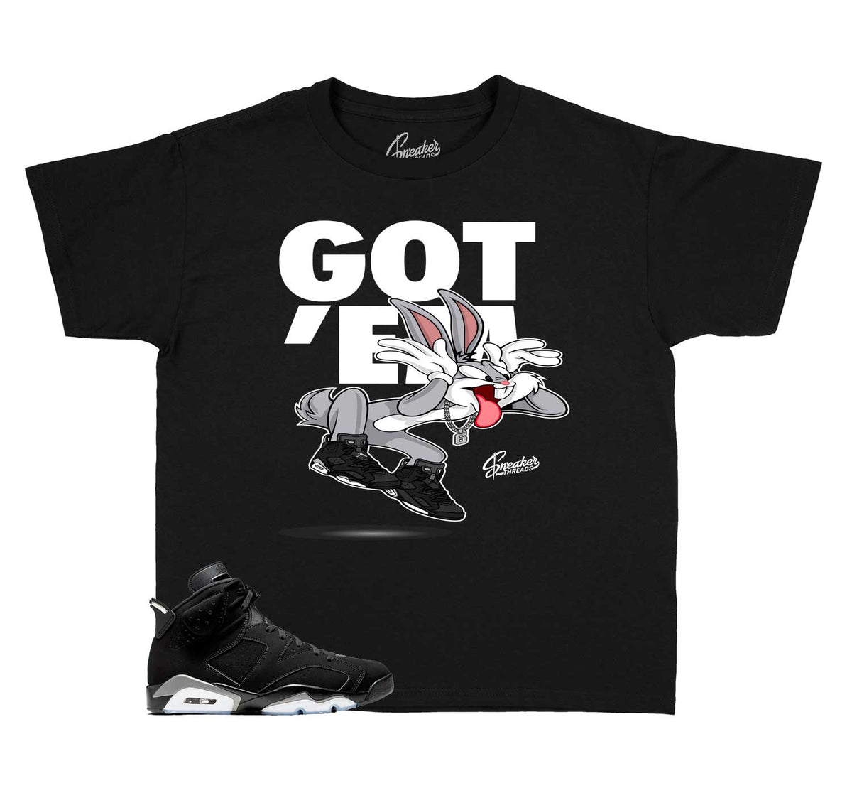 Kids - Metallic Silver 6 Copped Em Shirt