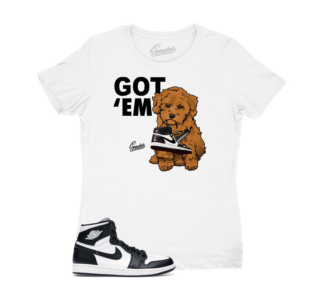 Womens - Black White 1 Got Em Shirt