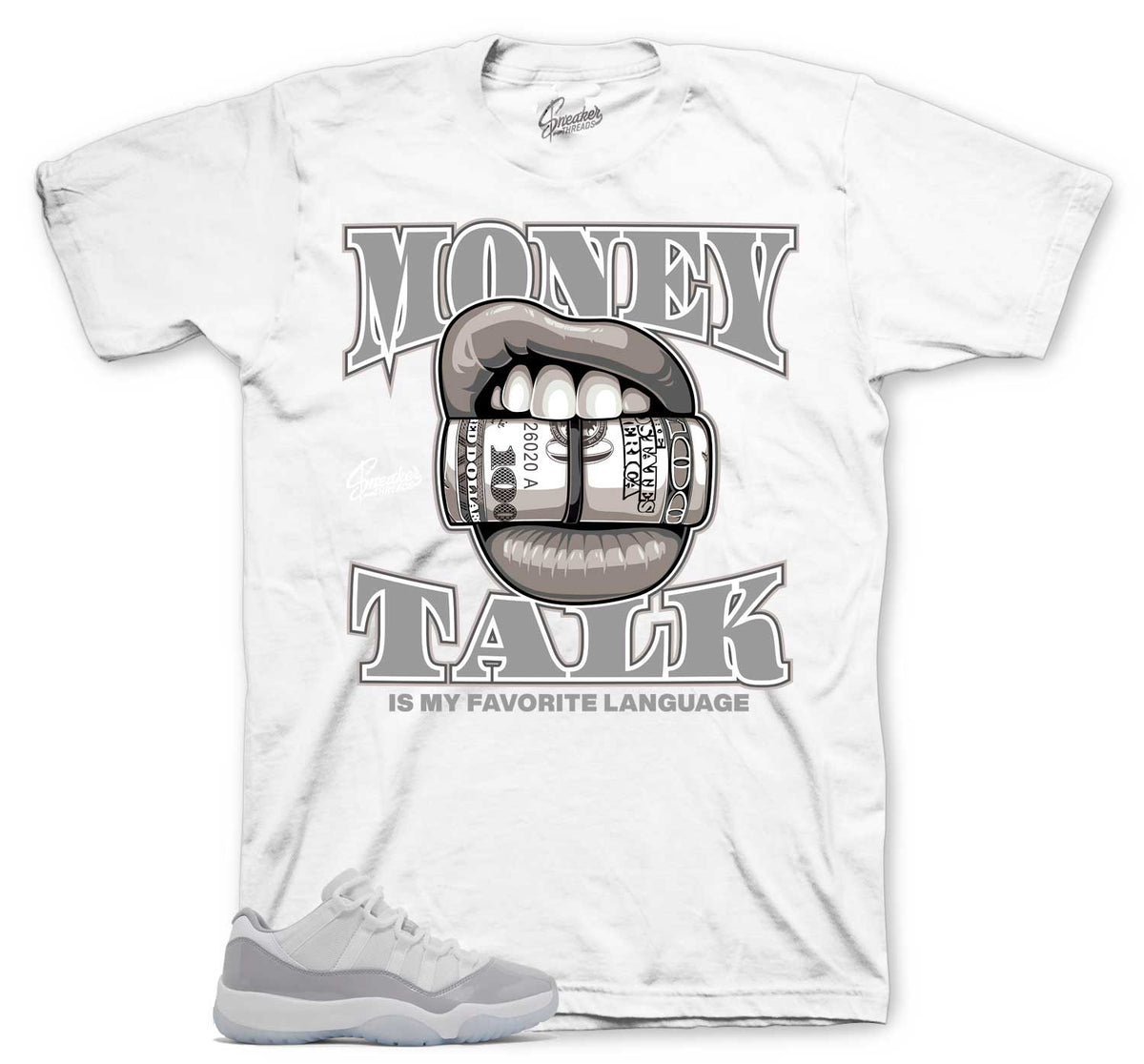Retro 11 Cement Grey Money Talk Shirt