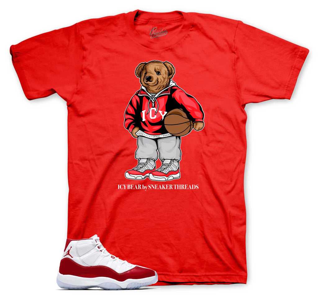 Retro 11 Cherry Icy Bear Shirt
