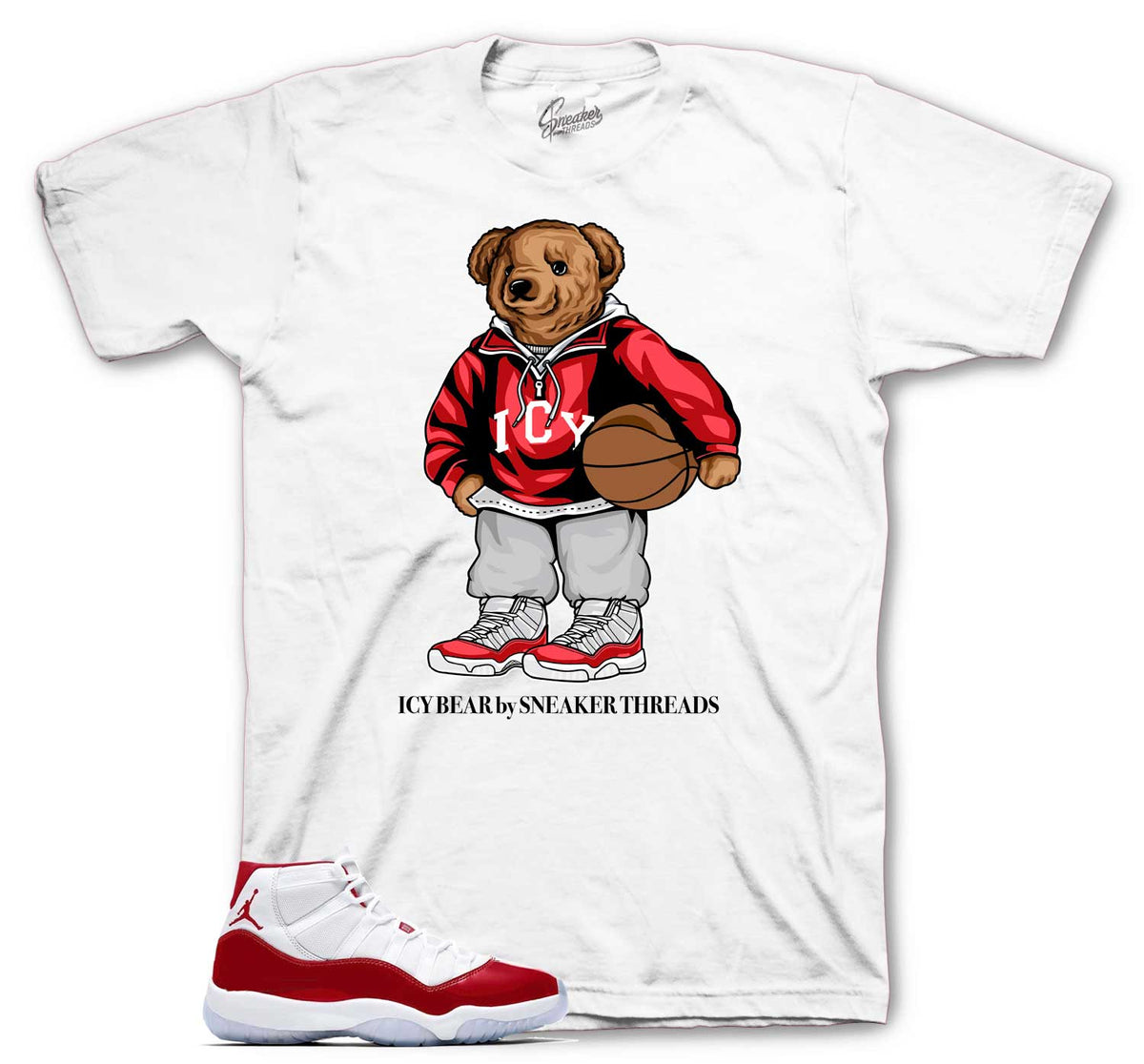 Retro 11 Cherry Icy Bear Shirt