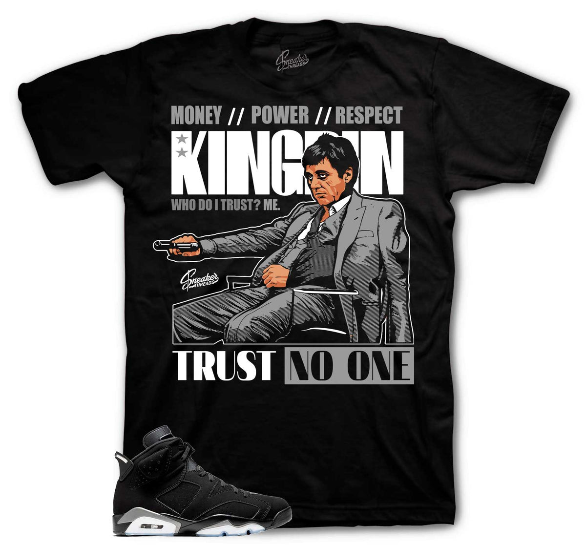Retro 6 Metallic Silver Trust Issues Shirt