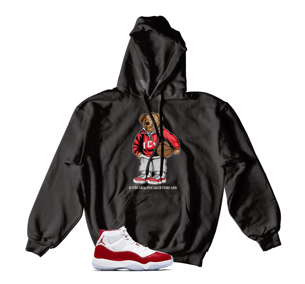Retro 11 Cherry Icy Bear Hoody