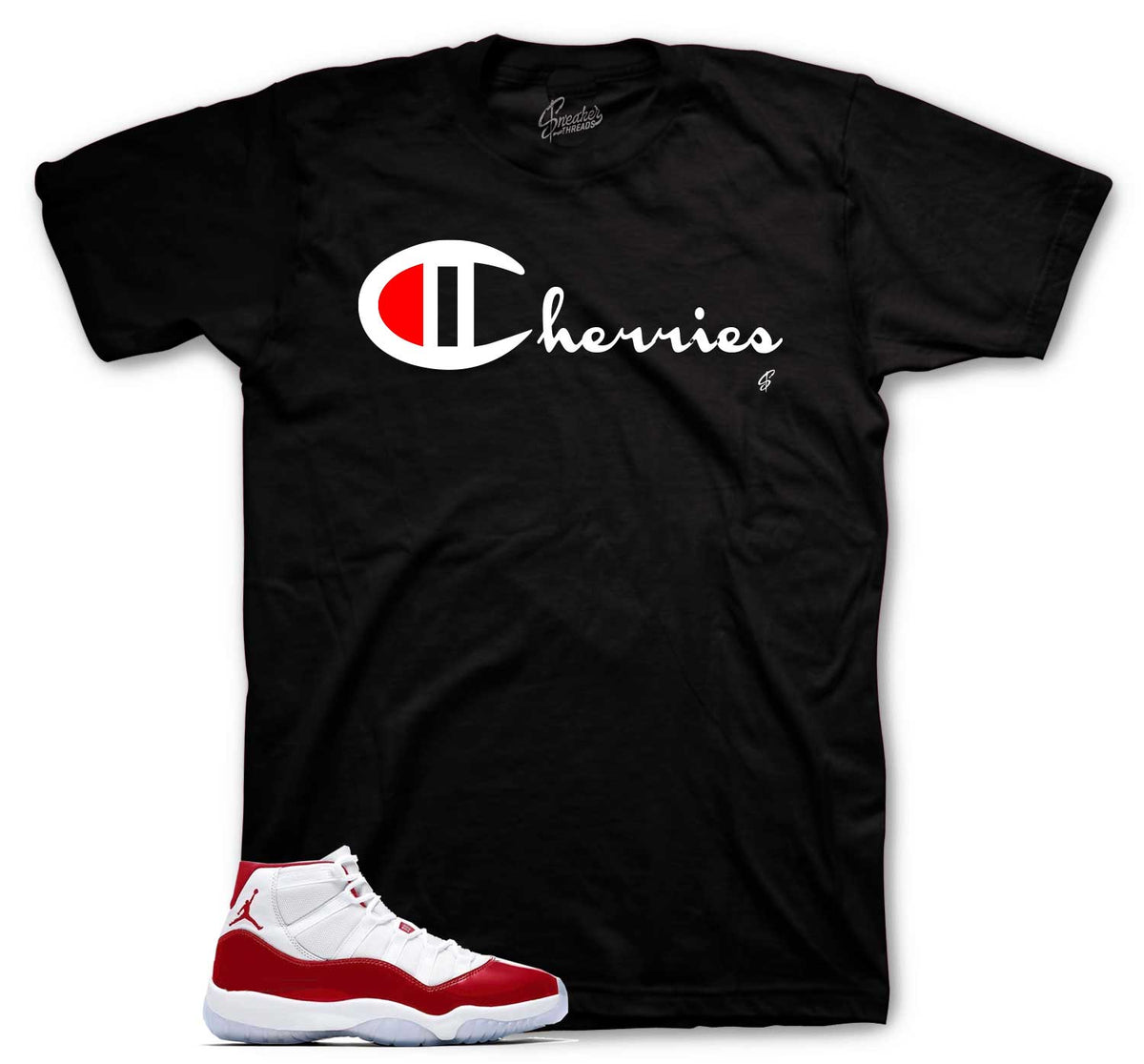 Retro 11 Cherry Script Cherries Shirt