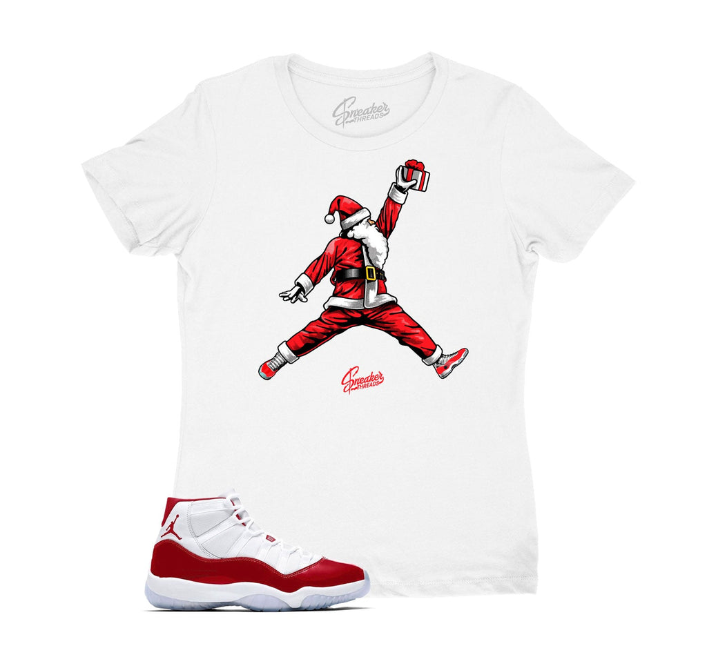 Womens - Cherry 11 Air Santa Shirt