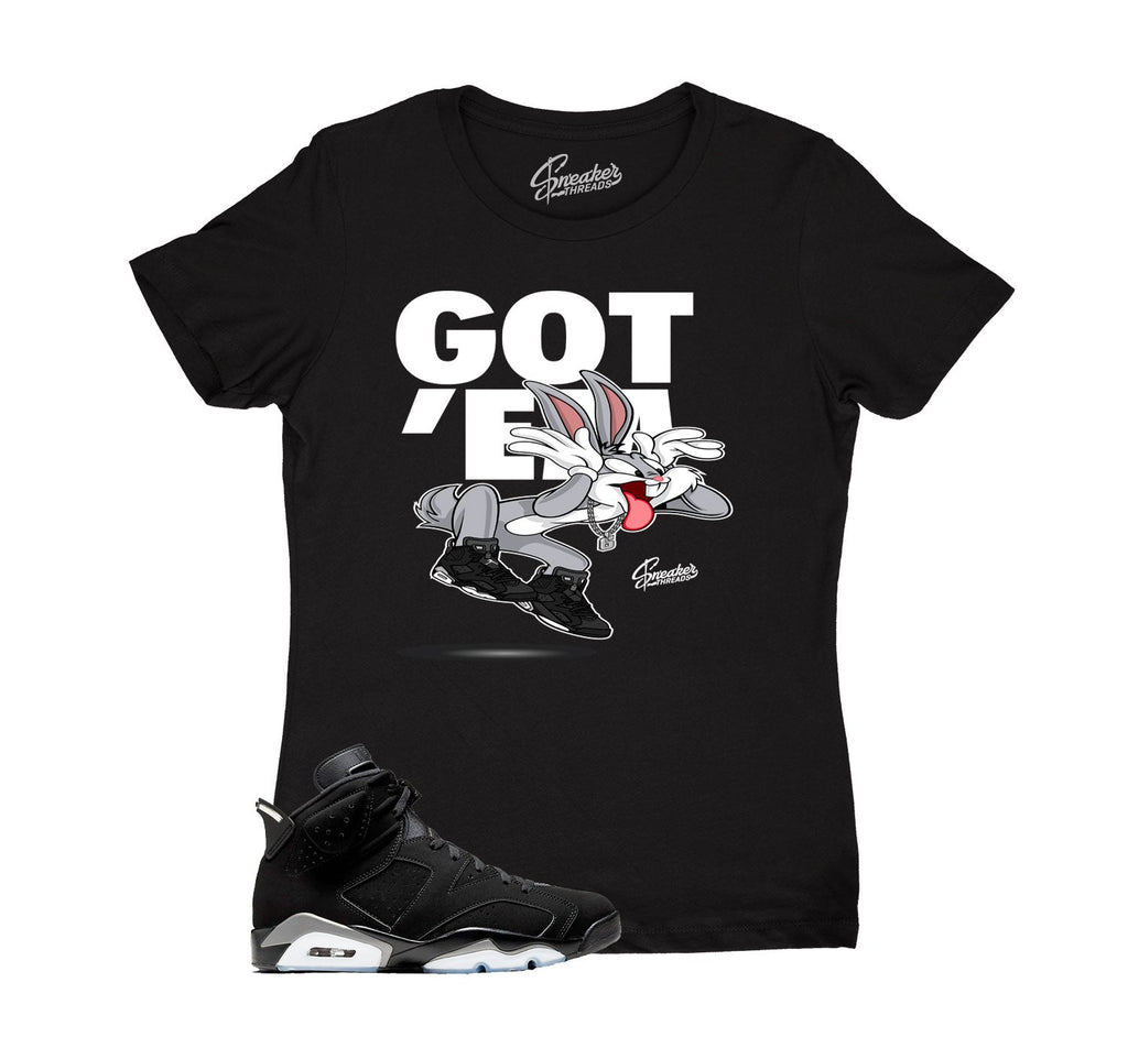 Womens - Metallic Silver 6 Copped Em Shirt