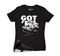 Womens - Metallic Silver 6 Copped Em Shirt